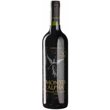 Вино Montes Cabernet Sauvignon Alpha Aniversario 30 anos / Каберне Совіньон Альфа Аніверсаріо 30 анос 2018, червоне сухе, 0.75 л