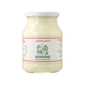 Йогурт жирний з цільного молока органічний 3% жиру 500г, Bioferme