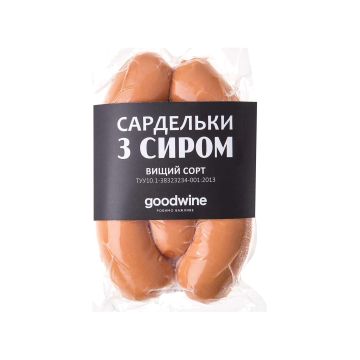 Сардельки з сиром вищого сорту