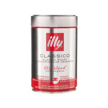 Кава Арабіка 100% мелена 250г, залізна банка, Illy (Італія)