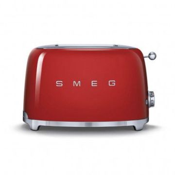 Тостер електричний на 2 тости червоний, SMEG