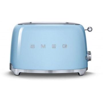 Тостер електричний на 2 тости пастельно-блакитний, SMEG