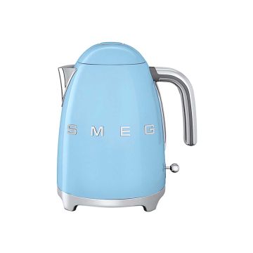 Чайник електричний пастельно-блакитний 3D logo, SMEG