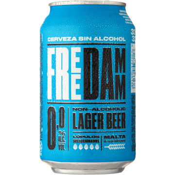Пиво світле безалкогольне Damm Free 0,33л ж/б