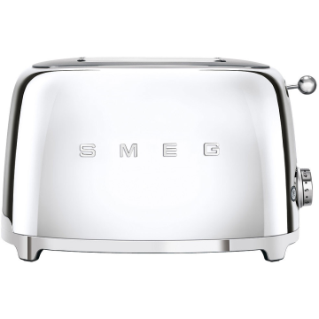 Тостер електричний на 2 тости срібний колір, SMEG