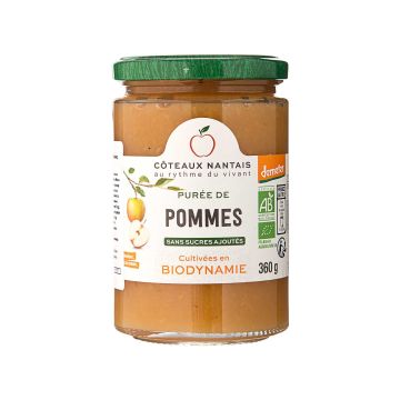 Пюре фруктове Яблуко органічне 360г, Coteaux Nantais