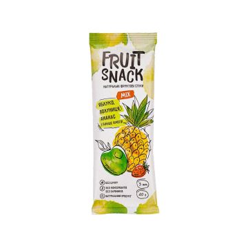 Пастила фруктова Яблуко + Ананас + Полуниця 20г, Fruit Snack