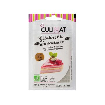 Желатин листовий органічний 11г, Culinat