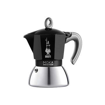 Кавоварка гейзерна індукційна на 4 чашки чорна New, Bialetti