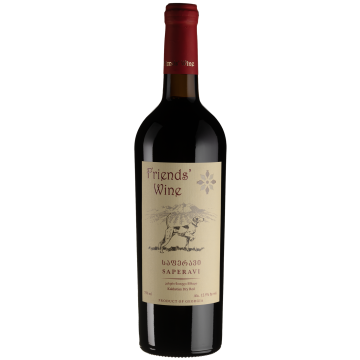 Вино Friends' wine Saperavi / Сапераві, червоне сухе, 0.75 л