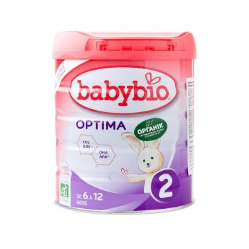 Суміш дитяча Optima2 молочна органічна (від 6 до 12 місяців) 800г, BabyBio