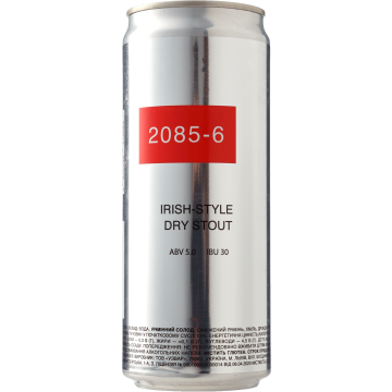 Пиво темне "6 Irish-Style Dry Stout" 0,33л ж/б