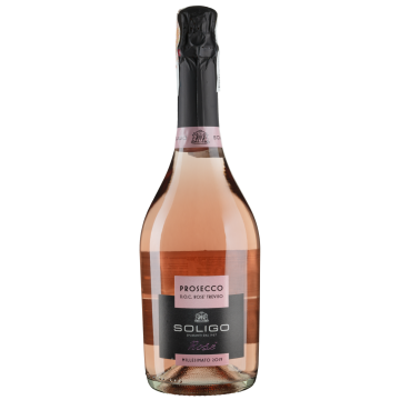 Ігристе Soligo Prosecco Treviso Millessimato Rose / Просекко Тревізо Міллєзімато Розе, рожеве, 0.75 л