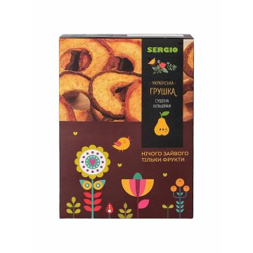 Груша сушена кільцями 250г, Sergio
