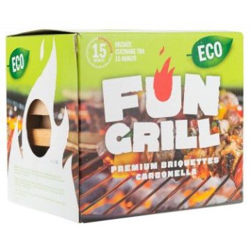 Вугілля в брикетах (комплект з розпалом) 1,3кг, Fun Grill