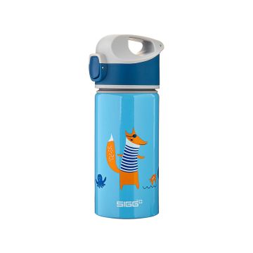 Пляшка дитяча для напоїв Fox блакитна 400мл, Sigg