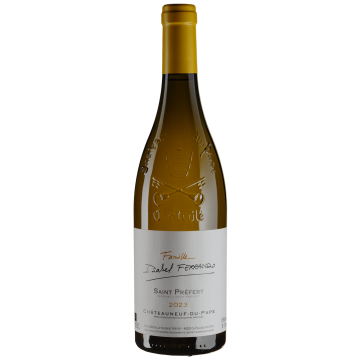 Вино Domaine Saint Prefert Chateauneuf du Pape Famille Isabel Ferrando White / Шатоньоф дю Пап Фаміллє Ізабель Феррандо Вайт 2023, біле сухе, 0.75 л