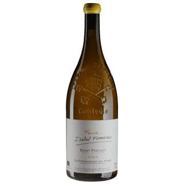 Вино Domaine Saint Prefert Chateauneuf du Pape Famille Isabel Ferrando White / Шатоньоф дю Пап Фаміллє Ізабель Феррандо Вайт 2023, біле сухе, 1.5 л
