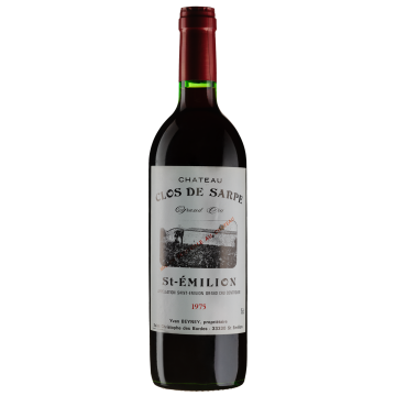 Вино Chateau Clos de Sarpe Chateau Clos de Sarpe 1975 0,750 / Шато Кло де Сарп 1975, червоне сухе, 0.75 л