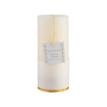 Свічка ароматизована "Святкові побажання" висока Seasonal Collection, Stoneglow
