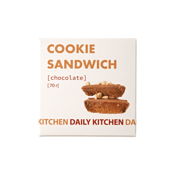 Печиво Шоколад з кокосовим цукром та підсолоджувачами 70г, Daily Kitchen