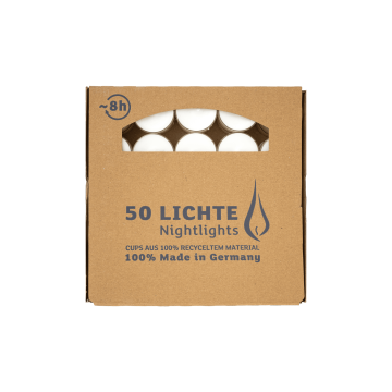 Набір свічок чайних (50шт в пак) Nightlights, Rasteli