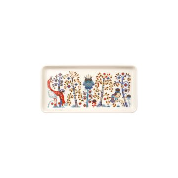 Тарілка прямокутна біла 12х24см Taika, iittala