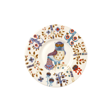 Блюдце біле з малюнком 16см Taika, iittala