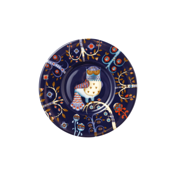Блюдце синє з малюнком 16см Taika, iittala