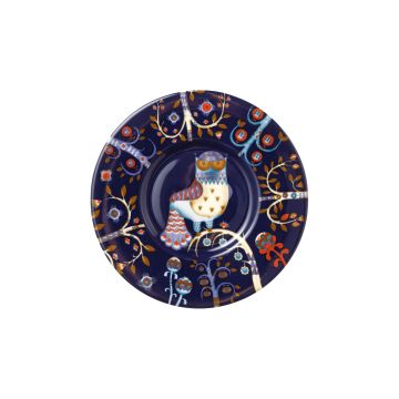 Блюдце синє з малюнком 16см Taika, iittala