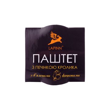 Паштет з печiнкою кролика та в'яленими фруктами 95г, Lapinn