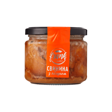 Консерви мʼясні стерилізовані "Свинина з яблуком" 300г, Frank
