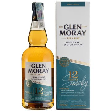 Віскі Glen Moray 12yo Smoky, gift box, 0.7 л