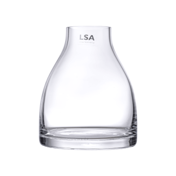 Ваза скляна прозора 16см Flower, LSA international