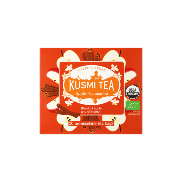 Чай трав'яний Яблуко-кориця органічний 20х1.4г, Kusmi Tea