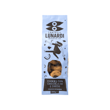 Печиво Шоколад та Кокос 300г, Fratelli Lunardi