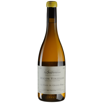 Вино La Soufrandiere Macon-Vinzelles Le Clos de Grand-Pere / Макон Ванзель Лє Кло де Гран Пере 2023, біле сухе, 0.75 л