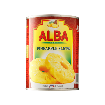 Ананаси кільцями в сиропі 580мл, Alba Food