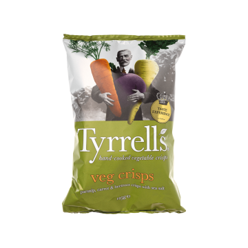 Чипси овочеві 125г, Tyrrell's