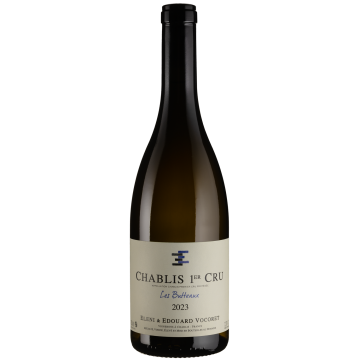 Вино Eleni et Edouard Vocoret Chablis Premier Cru Les Butteaux / Шаблі Прем'єр Крю Лє Бутто 2023, біле сухе, 0.75 л