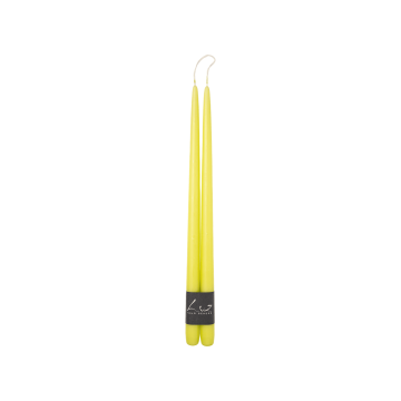 Набір свічок столових лаймового кольору 2,2x40см Оксамит (2шт в пак) Luz Your Senses, Rasteli
