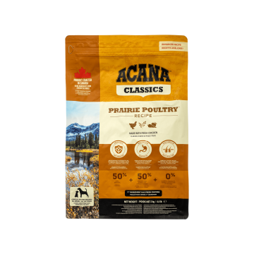 Корм для собак сухий повнораціонний Прері Палтрі Ресепі 2кг Classics, Acana