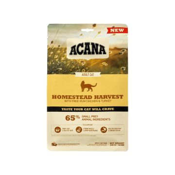 Корм для котів сухий повнораціонний Хомстед Харвест Кет 340г New Cats, Acana