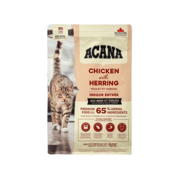 Корм для котів сухий повнораціонний Індор Ентр Кет 1,8кг New Cats, Acana