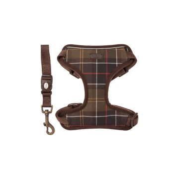 Шлея для собак в клітинку розмір S, Barbour