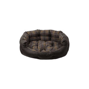 Лежак для собак коричневий в клітинку розмір O/S, Barbour