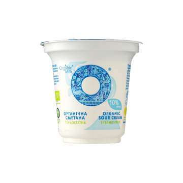 Сметана термостатна органічна 10% 250г, Organic Milk