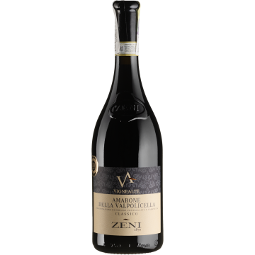 Вино Zeni Amarone della Valpolicella Classico Vigne Alte / Амароне делла Вальполічелла Классіко Віньє Альте 2019, червоне сухе, 0.75 л