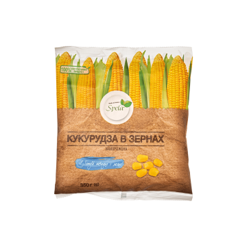 Кукурудза в зернах заморожена 350г, Spela