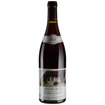 Вино Gerard Raphet Bourgogne / Бургунь 2023, червоне сухе, 0.75 л
